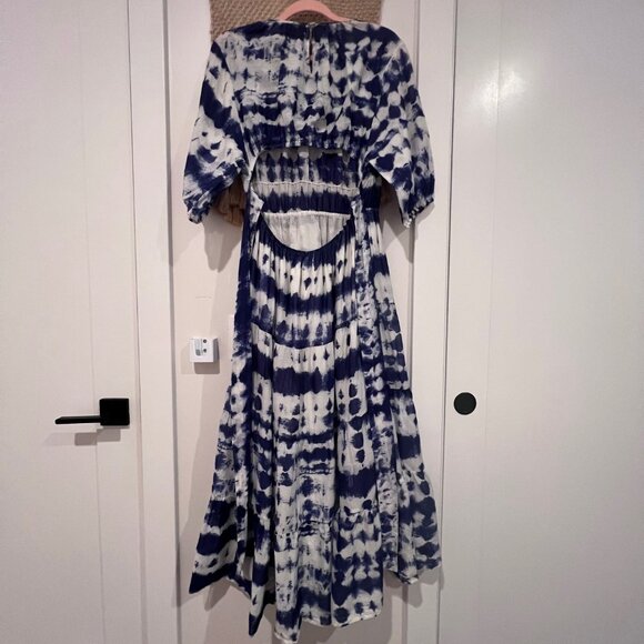 Mango Tie-Dye Print Open Back Dress | Size M - Picture 9 of 9